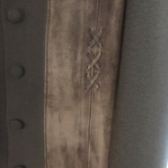 Vintage 50/60’s wool/suede cardigan - Picture 5 of 5